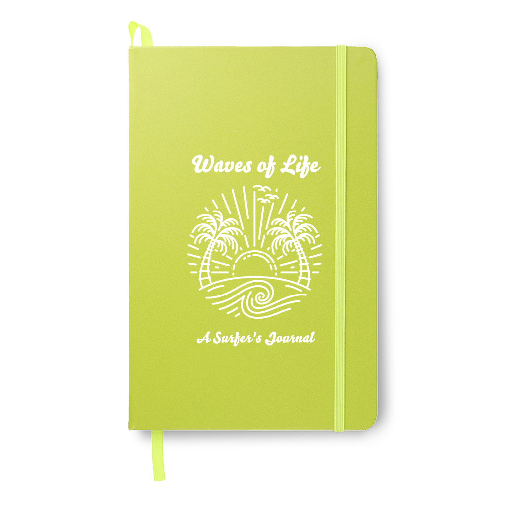 Waves of Life Surfing Journal White Print