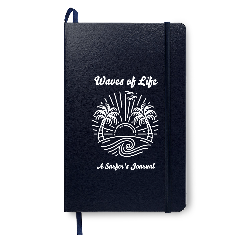 Waves of Life Surfing Journal White Print