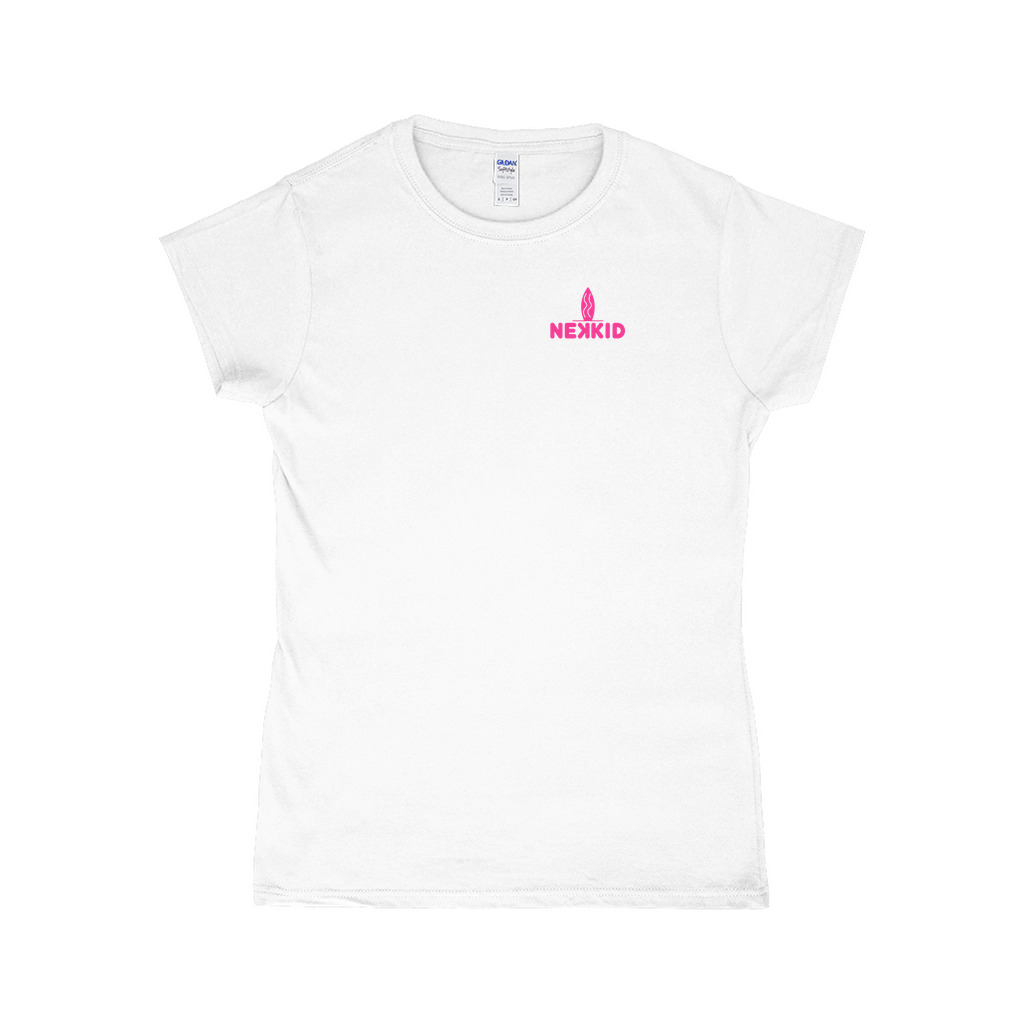 Ladies Retro Surfing Makes Me Happy Tee