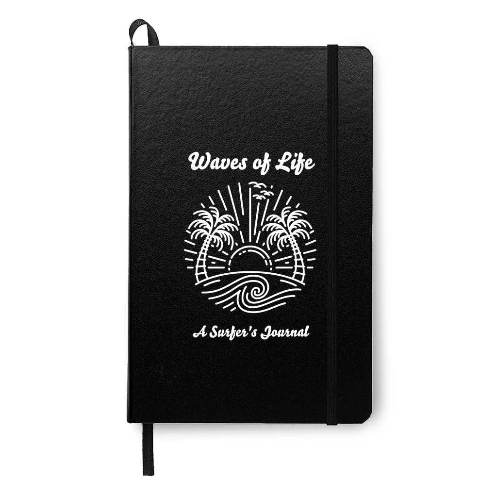 Waves of Life Surfing Journal White Print