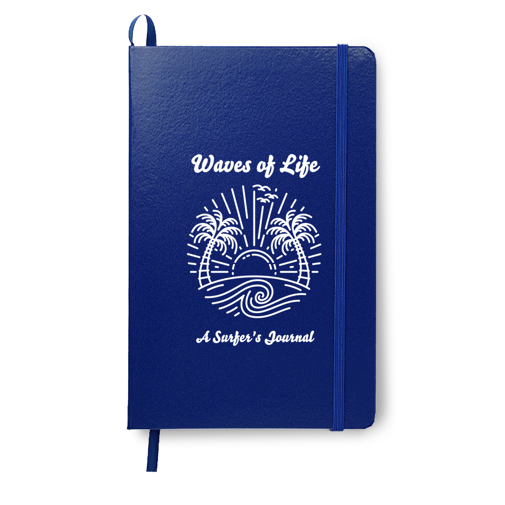 Waves of Life Surfing Journal White Print