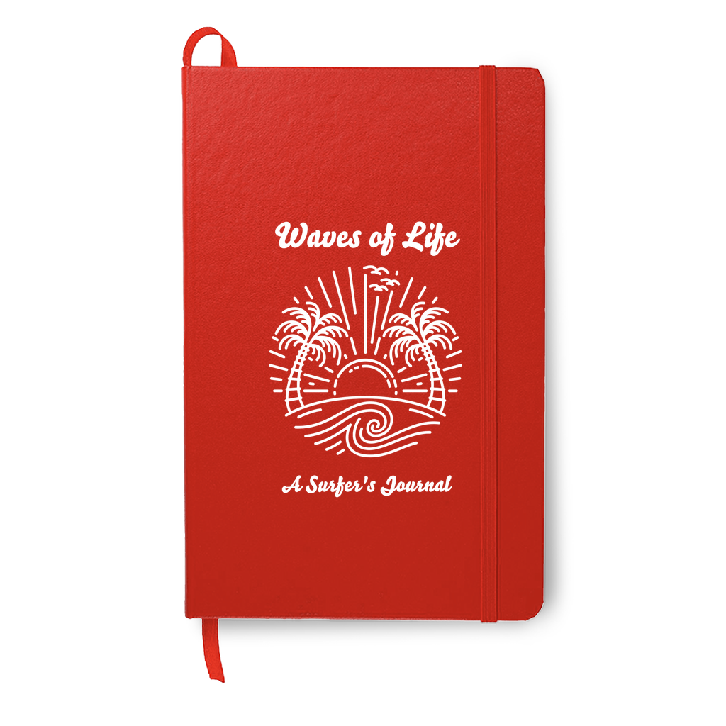 Waves of Life Surfing Journal White Print